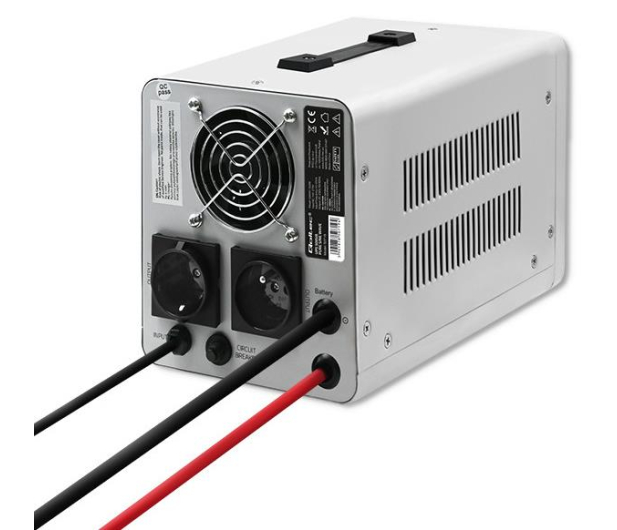 QOLTEC Zasilacz awaryjny Pure Sine Wave UPS | 500VA | 350W | Szary 50719 - 1089422 - zdjęcie 4